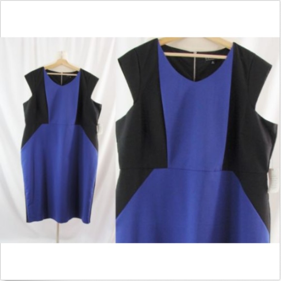 Eloquii Dresses & Skirts - Eloquii 24 NEW Purple Color Block Sheath Dress